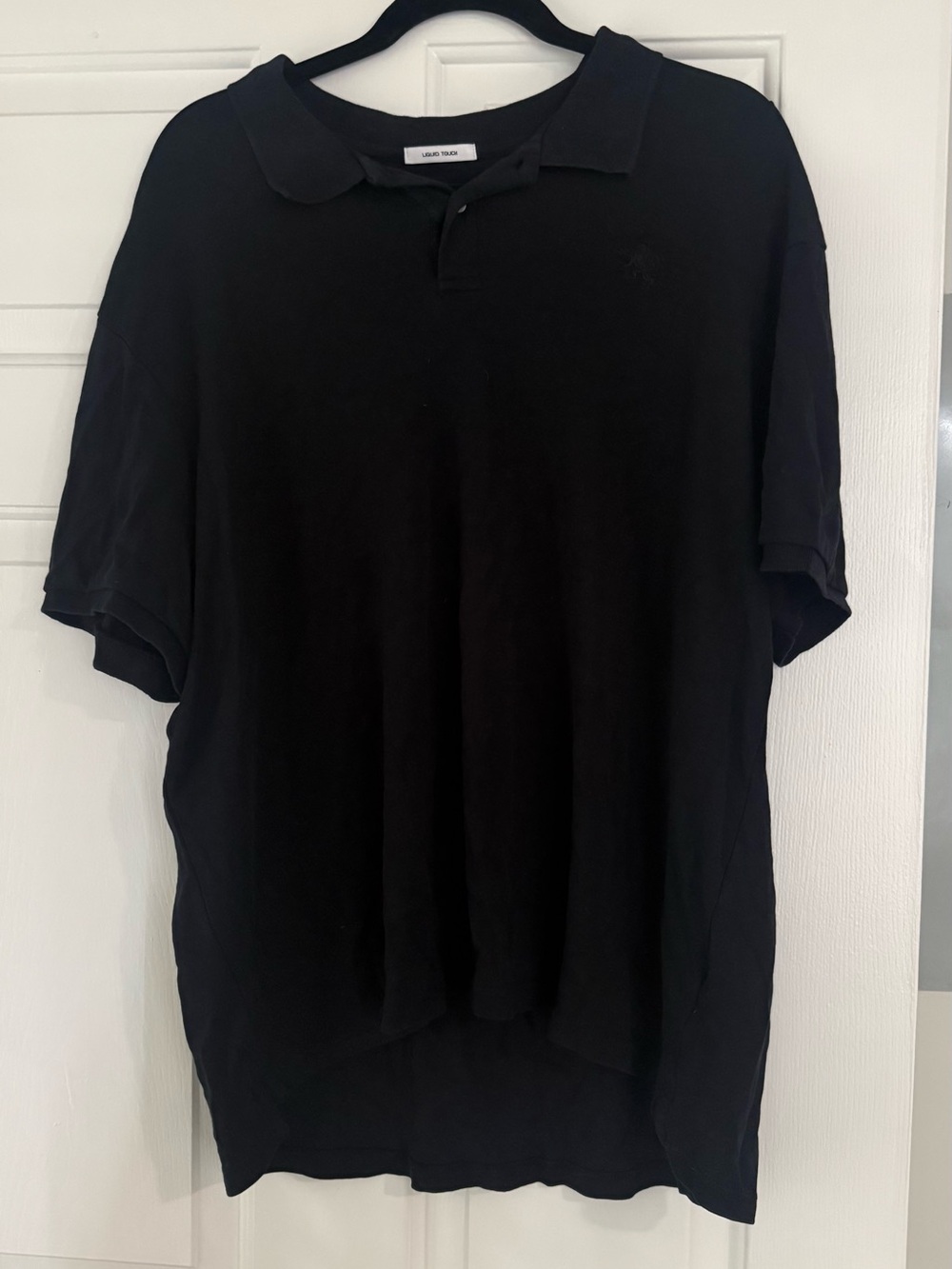Men's Black Polo Shirt by Rugby University- Classic Short-Sleeve